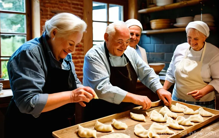 디지털 디톡스 캠프의 문화적 접근 - **Prompt:** A serene and rustic Polish craftsmanship workshop. A diverse group of adults and older t...