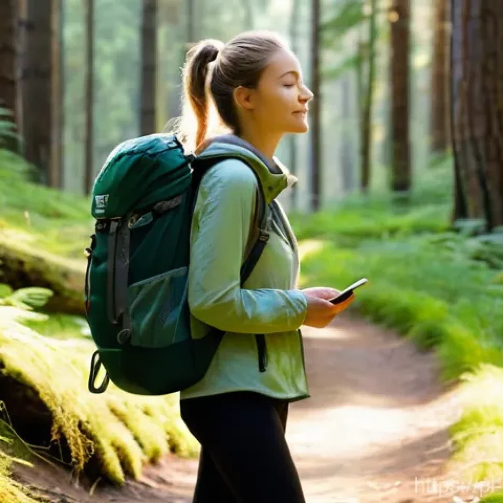 디지털 디톡스 캠프와 운동의 중요성 - **Prompt 1: Serene Mountain Retreat**
    A young woman, approximately 28 years old, with light brow...